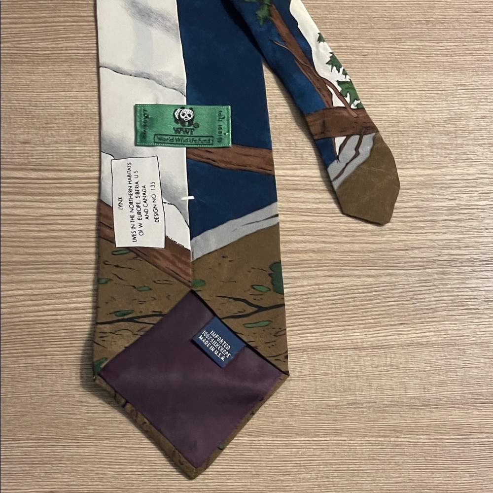 Blue and Brown Tie